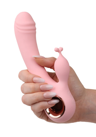 Dual Stimulation Women's Vibrator - Pink