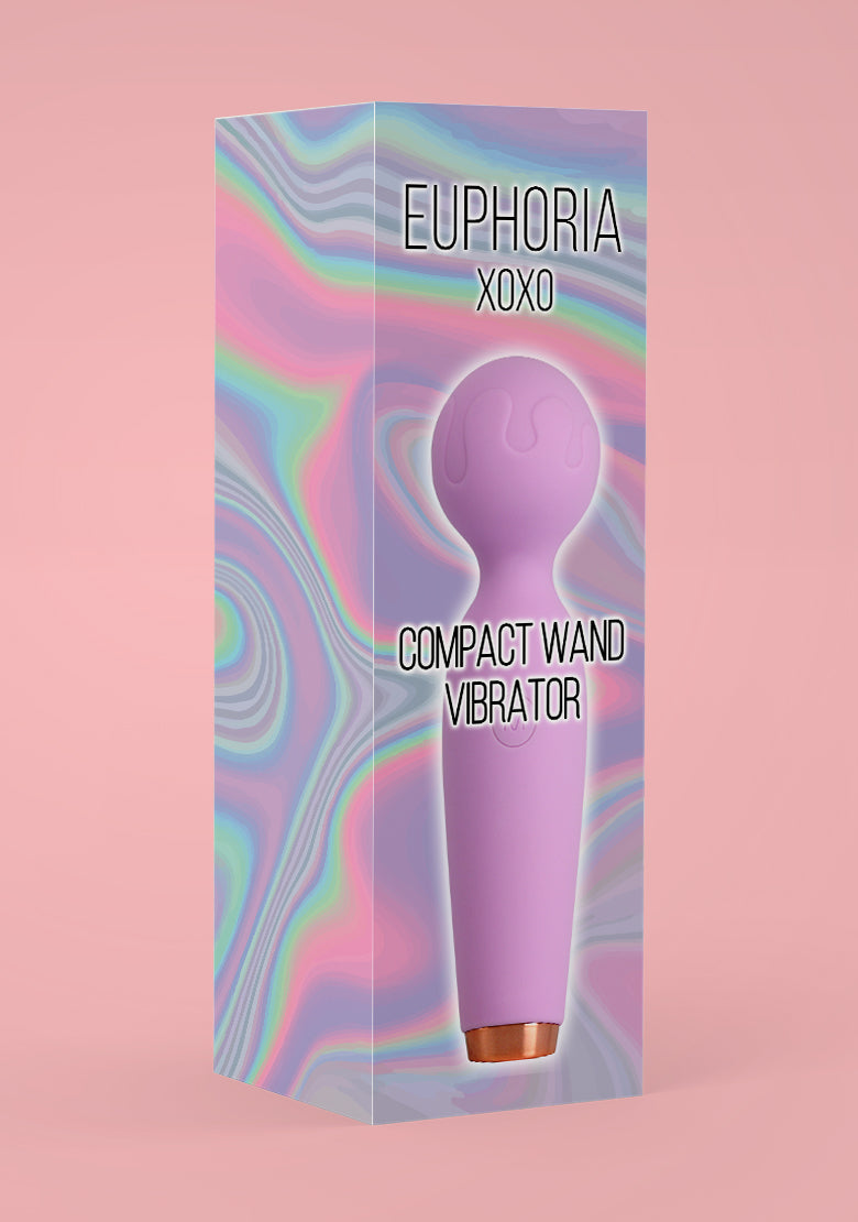 Compact Wand Women's Vibrator - Lavender