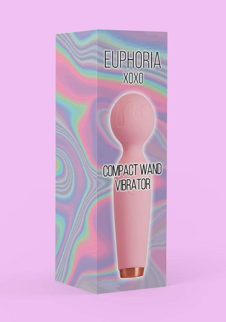 Compact Wand Women's Vibrator - Pink