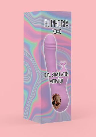 Dual Stimulation Women's Vibrator - Lavender