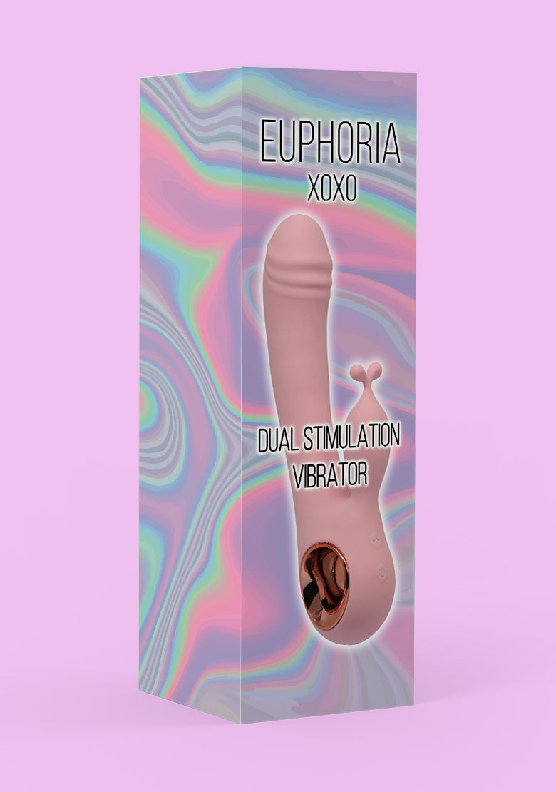 Dual Stimulation Women's Vibrator - Pink