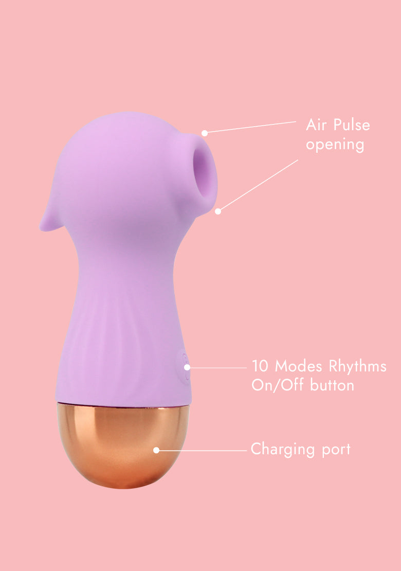 Air Pulse Women's Vibrator - Lavender