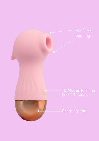 Air Pulse Women's Vibrator - Pink